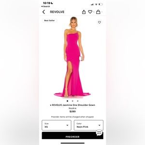 × REVOLVE Jasmine One Shoulder Gown